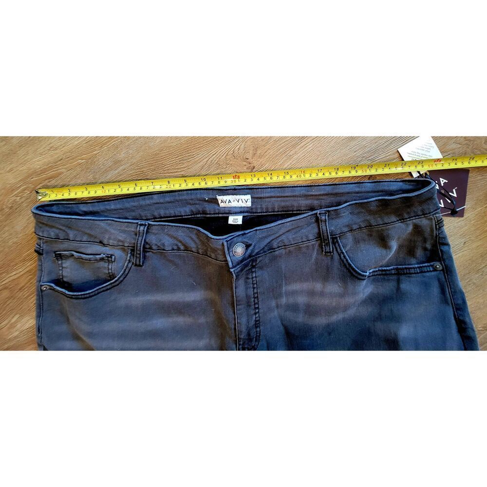 Plus Jeans gray size 26 womens 3x nwt distressed bohemian look grey curvy - Picture 10 of 10